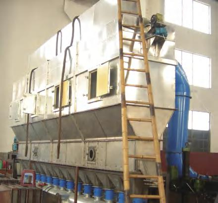 Séchoir à lit fluidisé horizontal